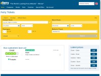 Desktop screenshot for aferry.com