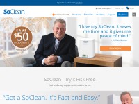 Desktop screenshot for soclean.com
