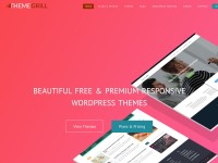 Desktop screenshot for themegrill.com