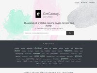 Desktop screenshot for getcolorings.com