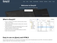 Desktop screenshot for jeasyui.com