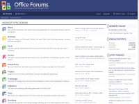 Desktop screenshot for office-forums.com