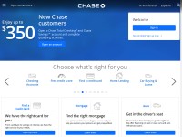Desktop screenshot for chase.com