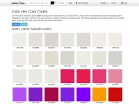 Desktop screenshot for color-hex.com