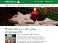 Desktop screenshot for zirbenshop.at