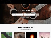 Desktop screenshot for tributearchive.com
