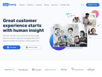Desktop screenshot for usertesting.com