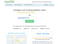 Desktop screenshot for expatistan.com