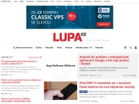 Desktop screenshot for lupa.cz
