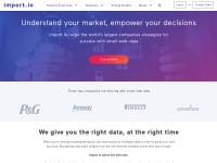 Desktop screenshot for import.io