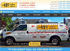 How 4995.com looks like on a tablet such as an iPad.