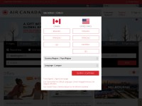 Desktop screenshot for aircanada.com