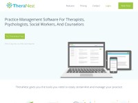 Desktop screenshot for theranest.com