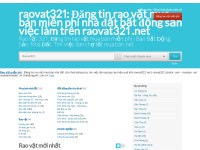Desktop screenshot for raovat321.net