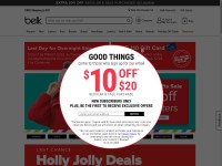 Desktop screenshot for belk.com