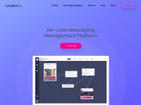 Desktop screenshot for landbot.io
