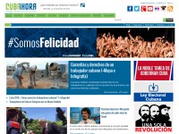 Desktop screenshot for cubahora.cu
