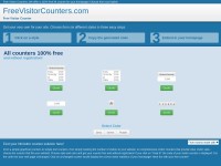 Desktop screenshot for freevisitorcounters.com