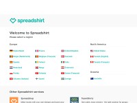 Desktop screenshot for spreadshirt.net