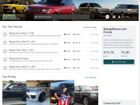 Desktop screenshot for rangerovers.net