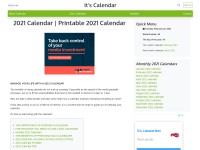 Desktop screenshot for itscalendar.com
