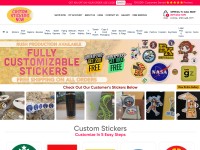 Desktop screenshot for customstickersnow.com