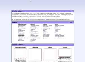 How 4channel.org looks like on a tablet such as an iPad.