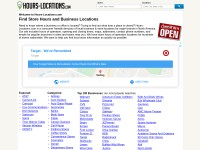 Desktop screenshot for hours-locations.com