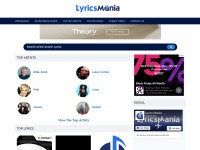Desktop screenshot for lyricsmania.com