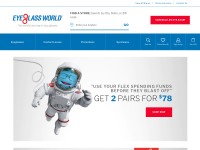 Desktop screenshot for eyeglassworld.com