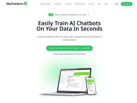 Desktop screenshot for mychatbots.ai