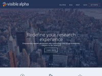 Desktop screenshot for visiblealpha.com