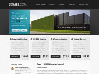 Desktop screenshot for somee.com