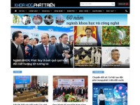 Desktop screenshot for khoahocphattrien.vn