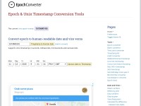 Desktop screenshot for epochconverter.com