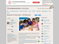 Desktop screenshot for interventioncentral.org