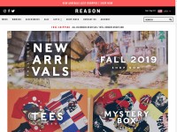 Desktop screenshot for reasonclothing.com
