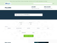 Desktop screenshot for placeimg.com