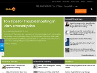 Desktop screenshot for bitesizebio.com