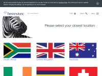 Desktop screenshot for investec.com