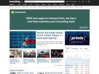 Desktop screenshot for investing.com