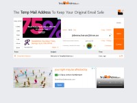 Desktop screenshot for tempmailaddress.com