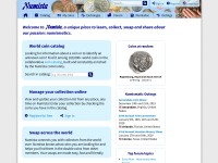 Desktop screenshot for numista.com
