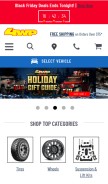 How 4wheelparts.com looks like on a mobile device such as an iPhone.