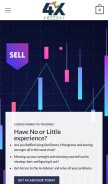 How 4xadvisor.com looks like on a mobile device such as an iPhone.
