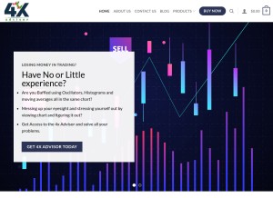 How 4xadvisor.com looks like on a tablet such as an iPad.