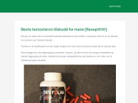 Desktop screenshot for testosterontilskudd.org