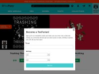 Desktop screenshot for teefury.com