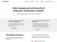 Desktop screenshot for tanium.com