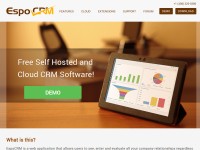 Desktop screenshot for espocrm.com